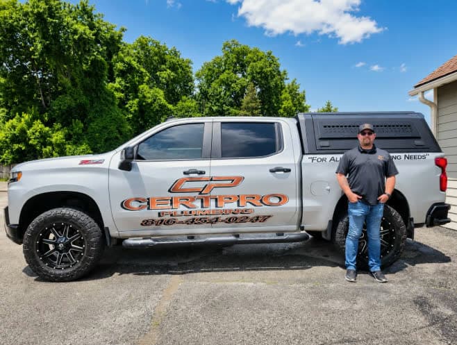 CertPro Plumbing service vehicle